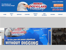 Tablet Screenshot of mikedouglassplumbing.com